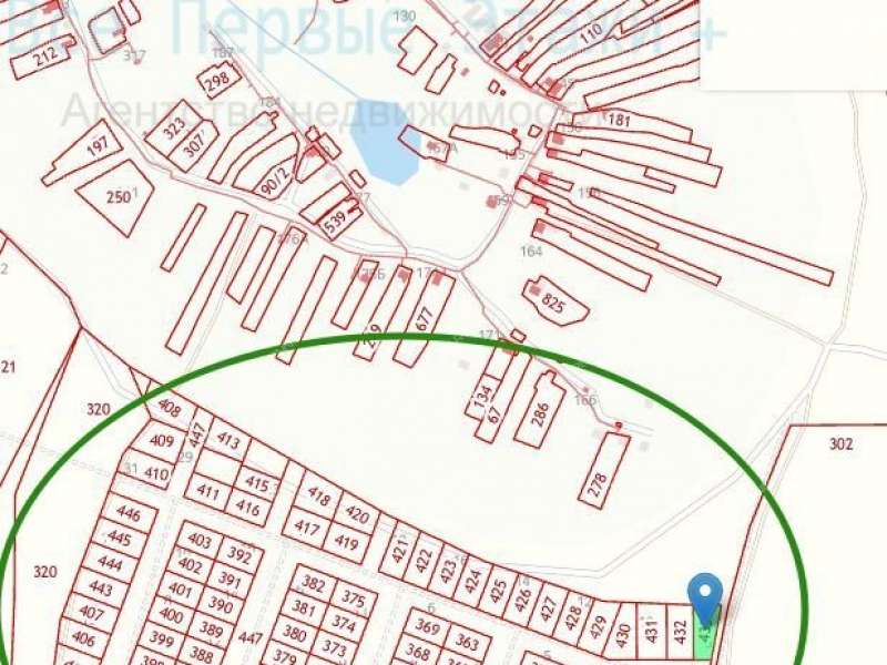 земельный участок 1 400 соток деревня Малое Сескино